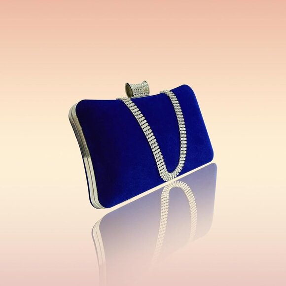 Compact Glittering Clutch with Buckle Closure for Night Out & Special Occasions - Picture 8 of 9